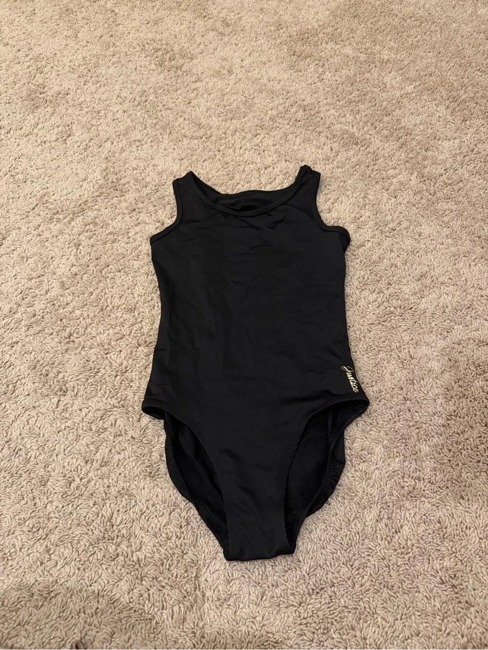Justice Black Girls' One-Piece Leotard size M 10